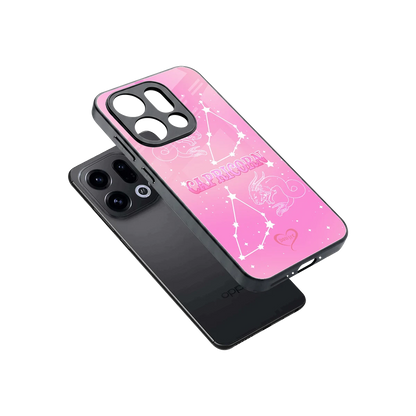 Capricorn Aura sleek oppo find x9 cover with tempered glass back and TPU edges