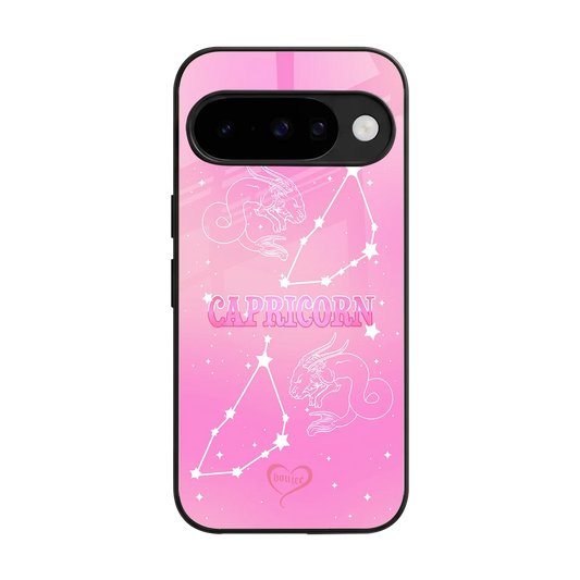 Capricorn Aura back phone cover | glass case for google pixel 10