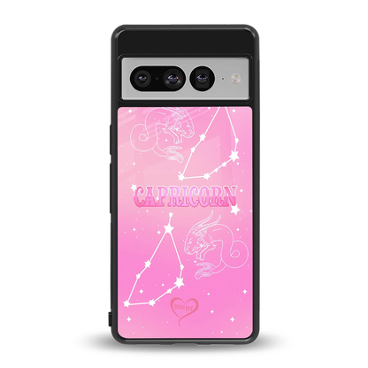 Capricorn Aura back phone cover | glass case for google pixel 7 pro
