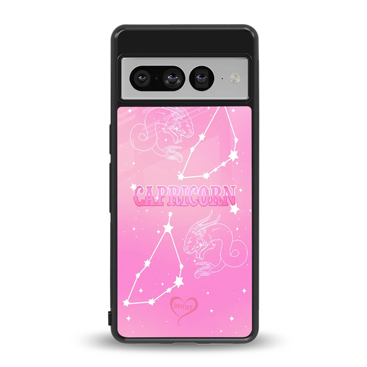 Capricorn Aura back phone cover | glass case for google pixel 7 pro