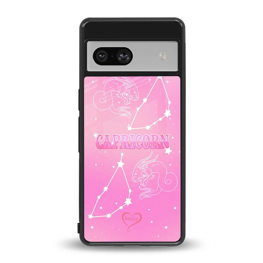 Capricorn Aura back phone cover | glass case for google pixel 7a