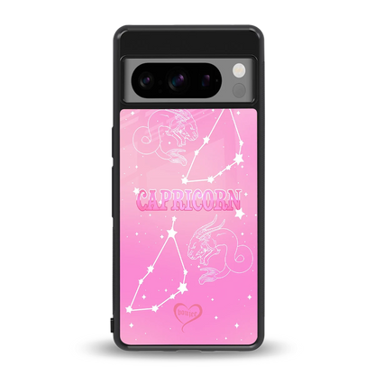 Capricorn Aura back phone cover | glass case for google pixel 8 pro