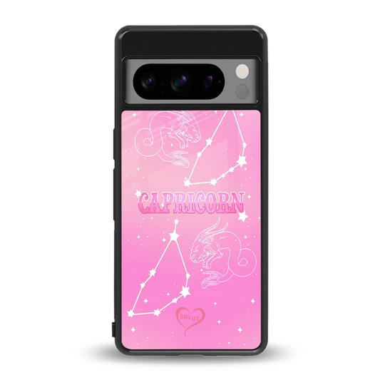 Capricorn Aura back phone cover | glass case for google pixel 8 pro