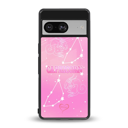 Capricorn Aura back phone cover | glass case for google pixel 8