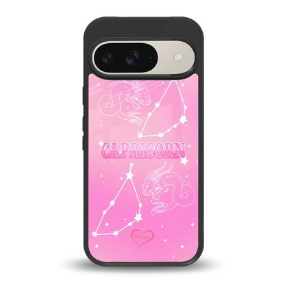 Capricorn Aura back phone cover | glass case for google pixel 9