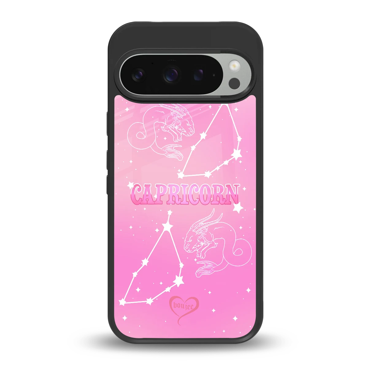 Capricorn Aura back phone cover | glass case for google pixel 9 pro xl