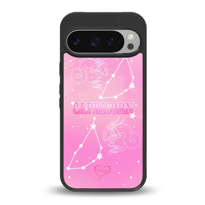 Capricorn Aura back phone cover | glass case for google pixel 9 pro xl