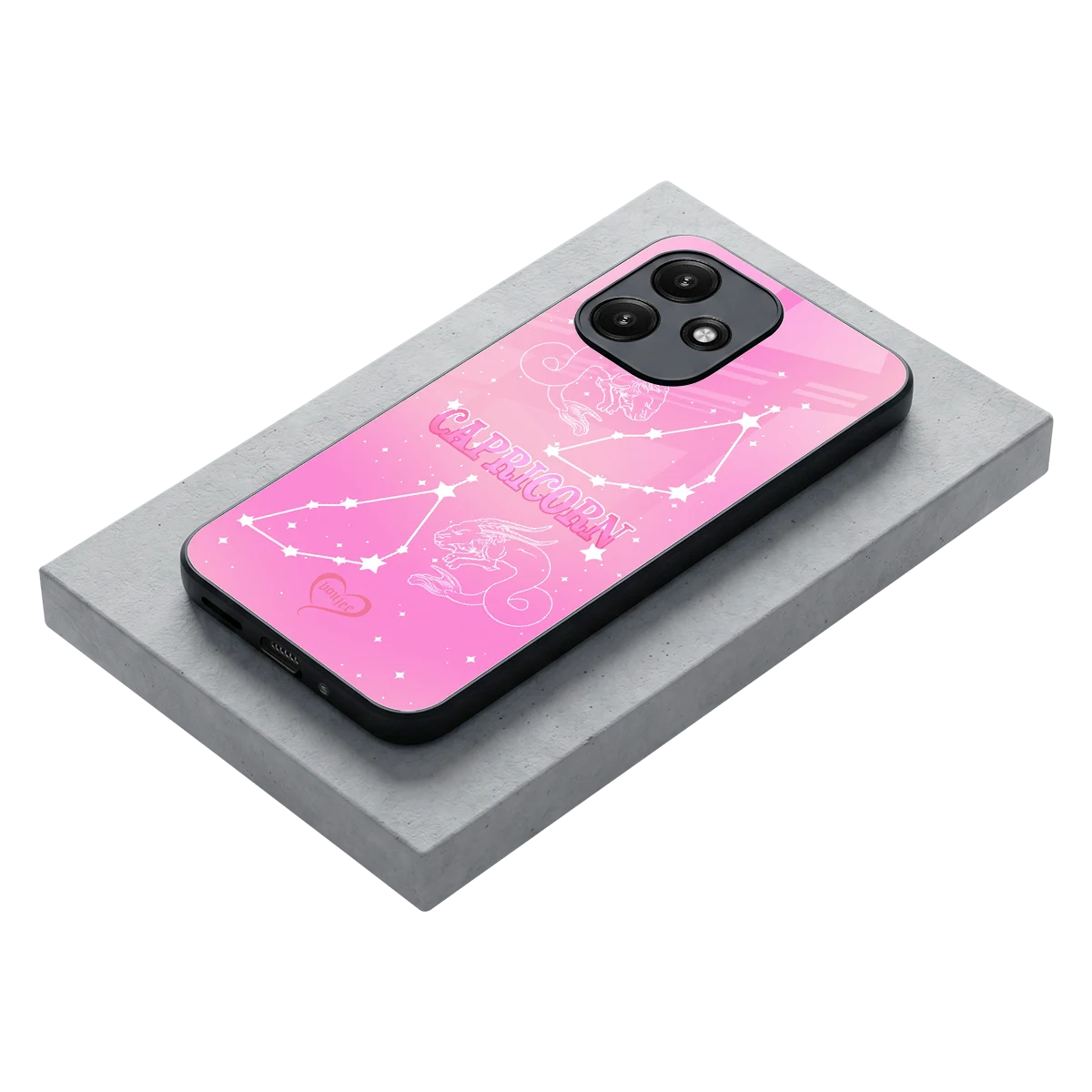Capricorn Aura stylish phone case for redmi 12 5g | glossy glass and slim fit