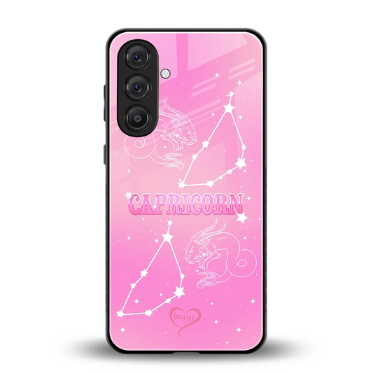 Capricorn Aura back phone cover | glass case for samsung galaxy m36 5g
