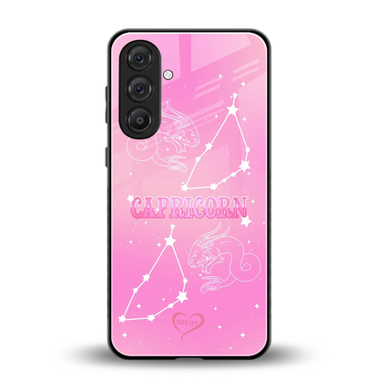 Capricorn Aura back phone cover | glass case for samsung galaxy m35 5g