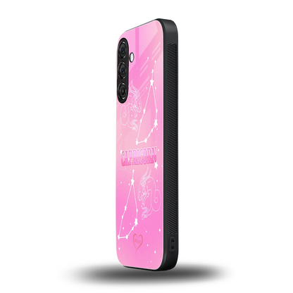 Capricorn Aura samsung galaxy m35 5g mobile cover | shockproof glass phone case