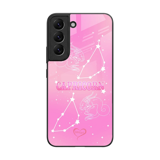 Capricorn Aura back phone cover | glass case for samsung galaxy s22
