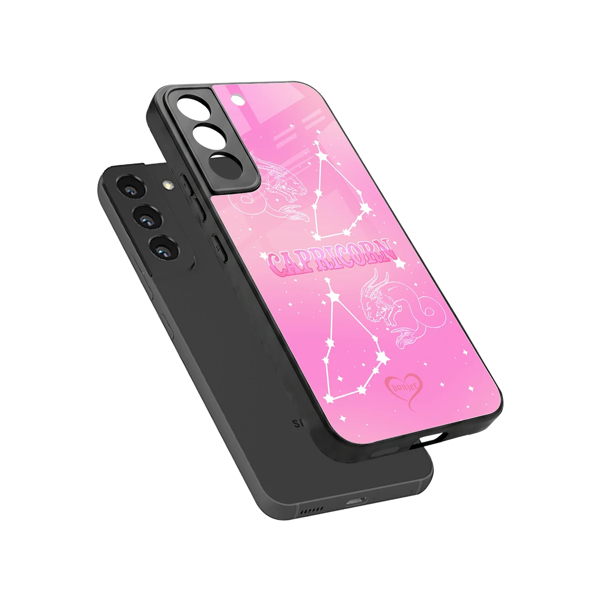 Capricorn Aura sleek samsung galaxy s22 cover with tempered glass back and TPU edges