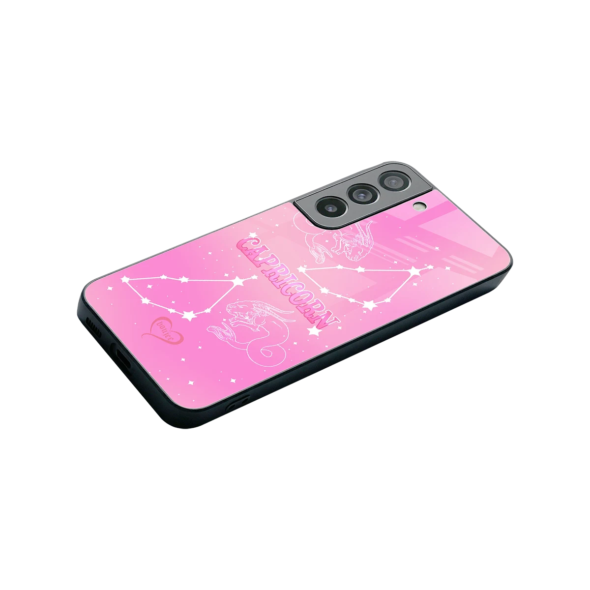 Capricorn Aura stylish phone case for samsung galaxy s22 | glossy glass and slim fit