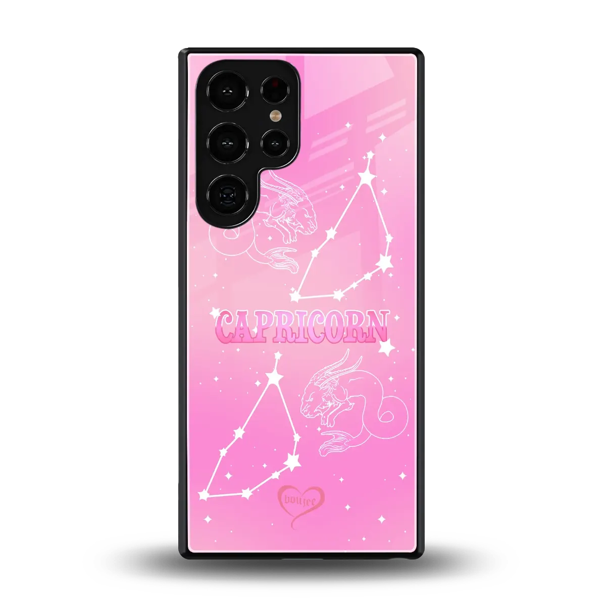 Capricorn Aura back phone cover | glass case for samsung galaxy s26 ultra