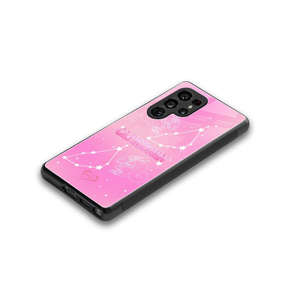 Capricorn Aura stylish phone case for samsung galaxy s26 ultra | glossy glass and slim fit