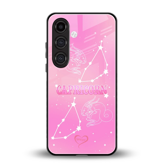 Capricorn Aura back phone cover | glass case for samsung galaxy s24