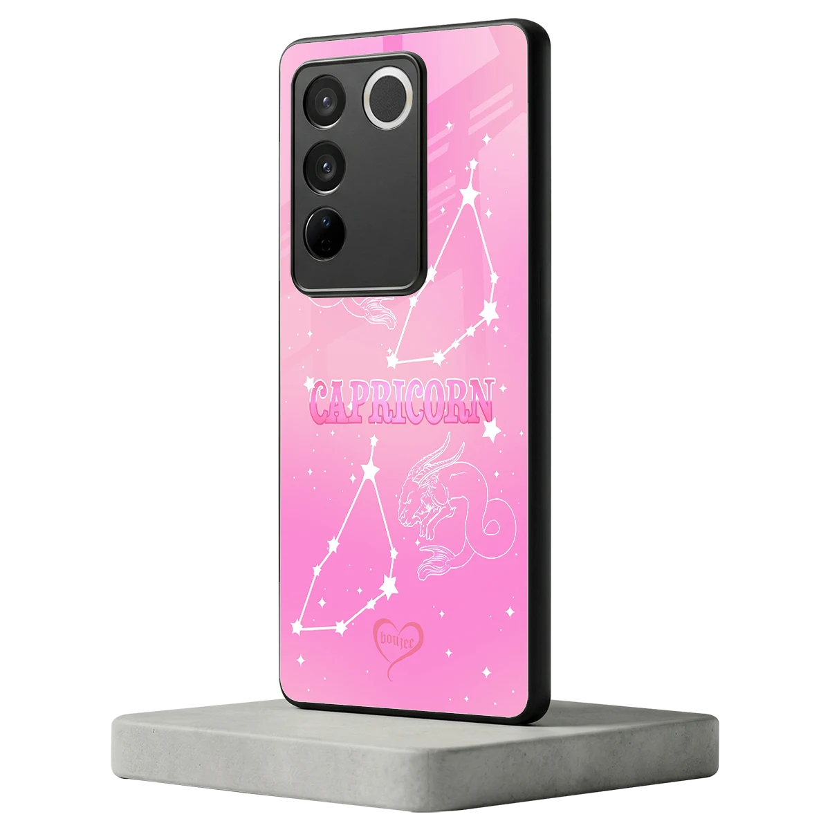 Capricorn Aura vivo v27 5g mobile cover | shockproof glass phone case