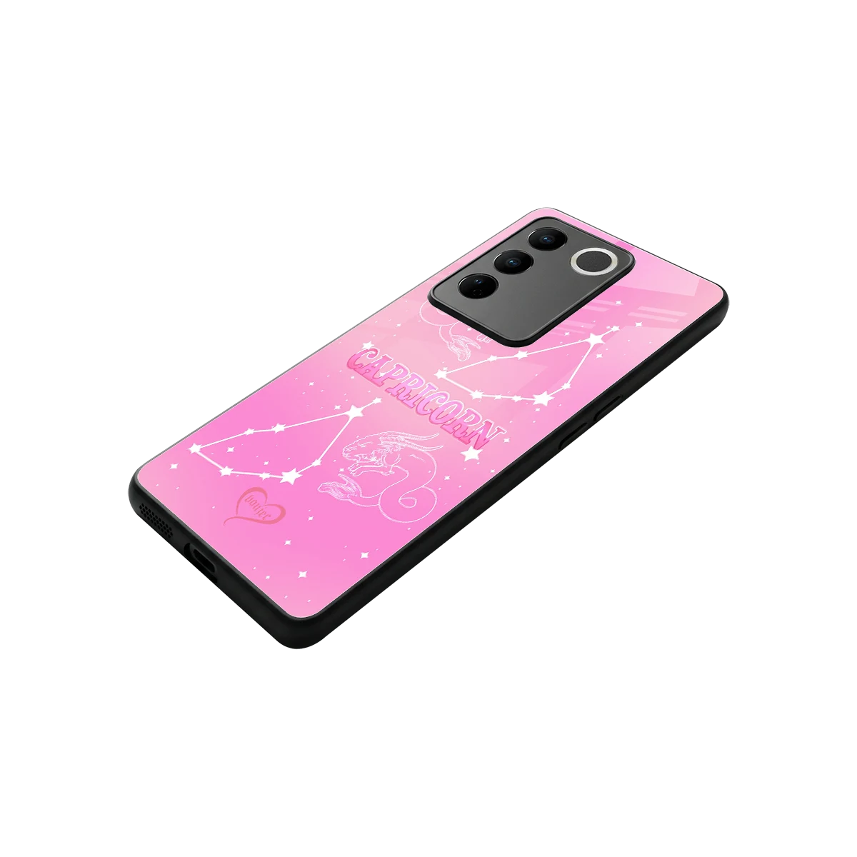 Capricorn Aura stylish phone case for vivo v27 5g | glossy glass and slim fit