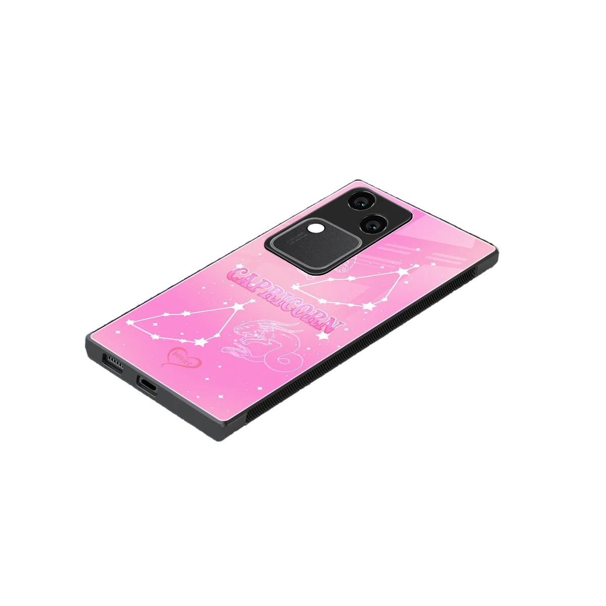 Capricorn Aura stylish phone case for vivo v30 | glossy glass and slim fit
