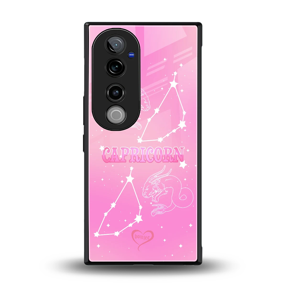Capricorn Aura back phone cover | glass case for vivo v40 pro