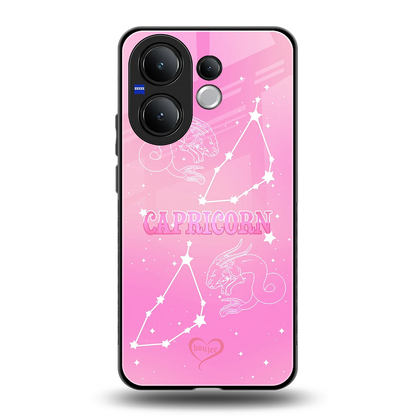 Capricorn Aura back phone cover | glass case for vivo v60