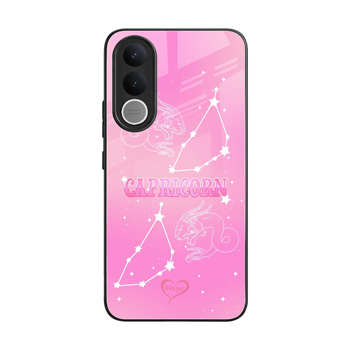 Capricorn Aura back phone cover | glass case for vivo v70 fe