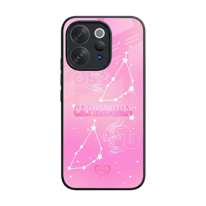 Capricorn Aura back phone cover | glass case for vivo v70