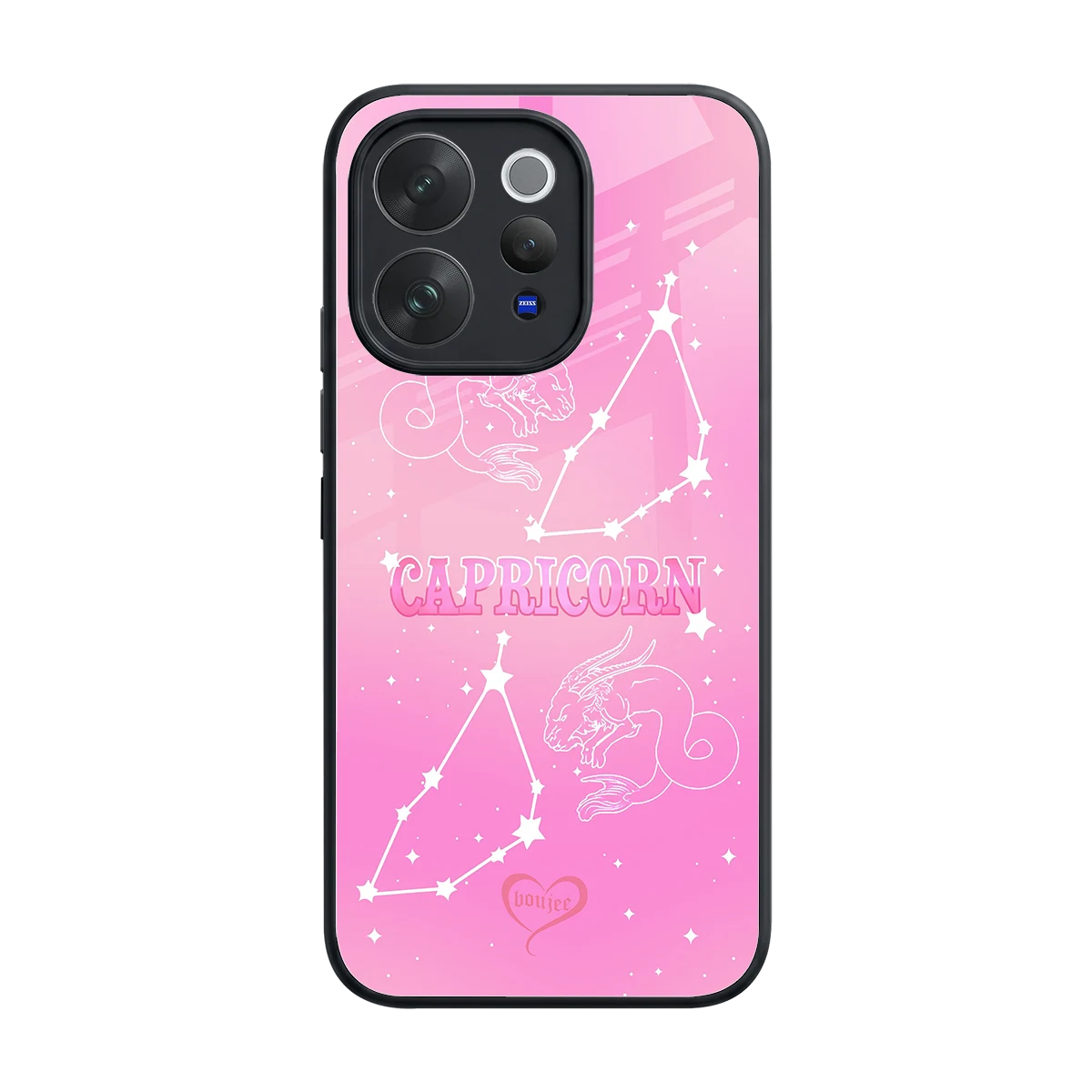 Capricorn Aura back phone cover | glass case for vivo v70 elite