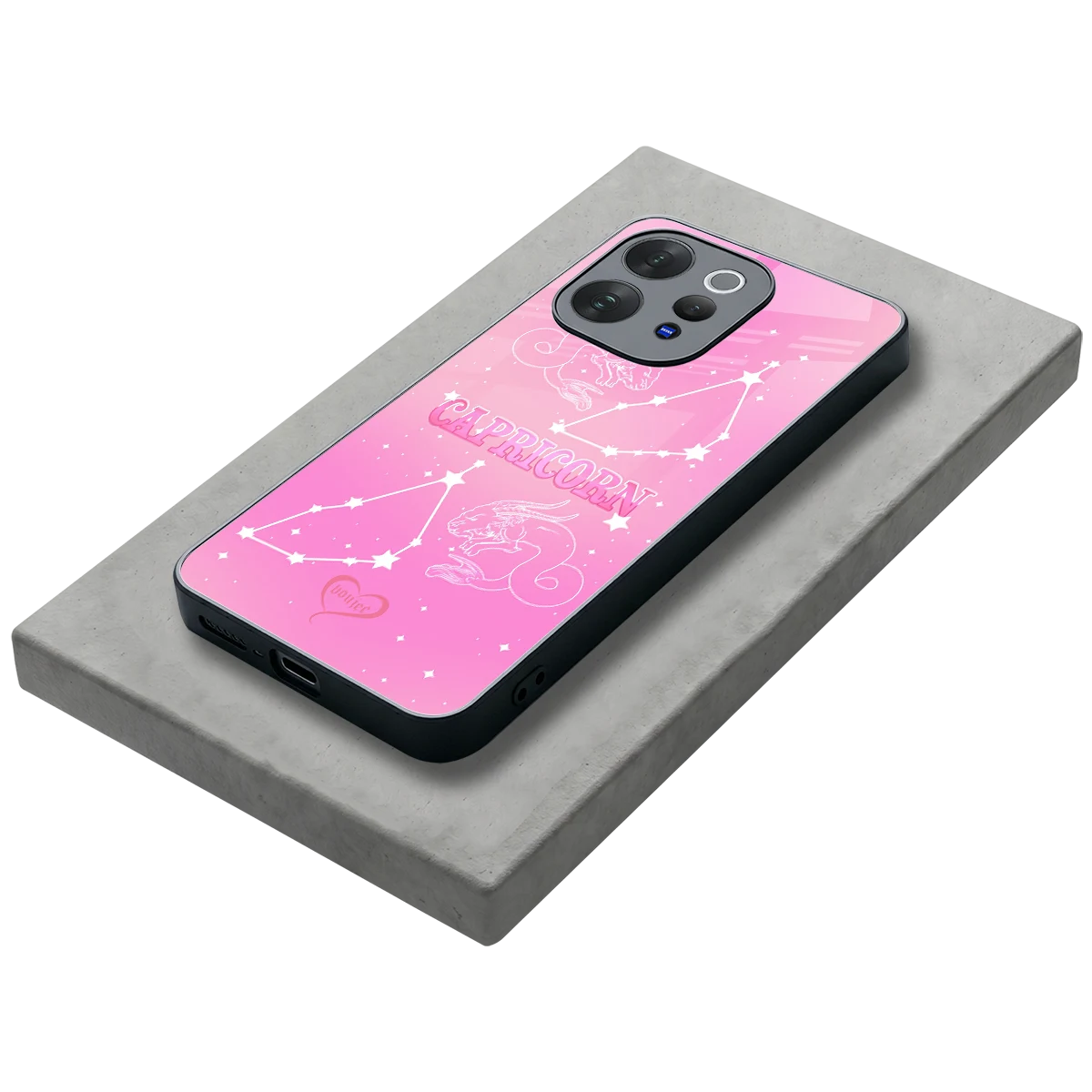 Capricorn Aura stylish phone case for vivo v70 elite | glossy glass and slim fit