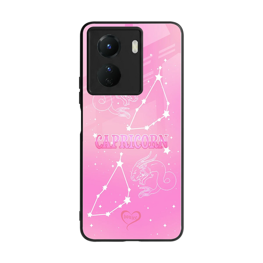 Capricorn Aura back phone cover | glass case for vivo y16