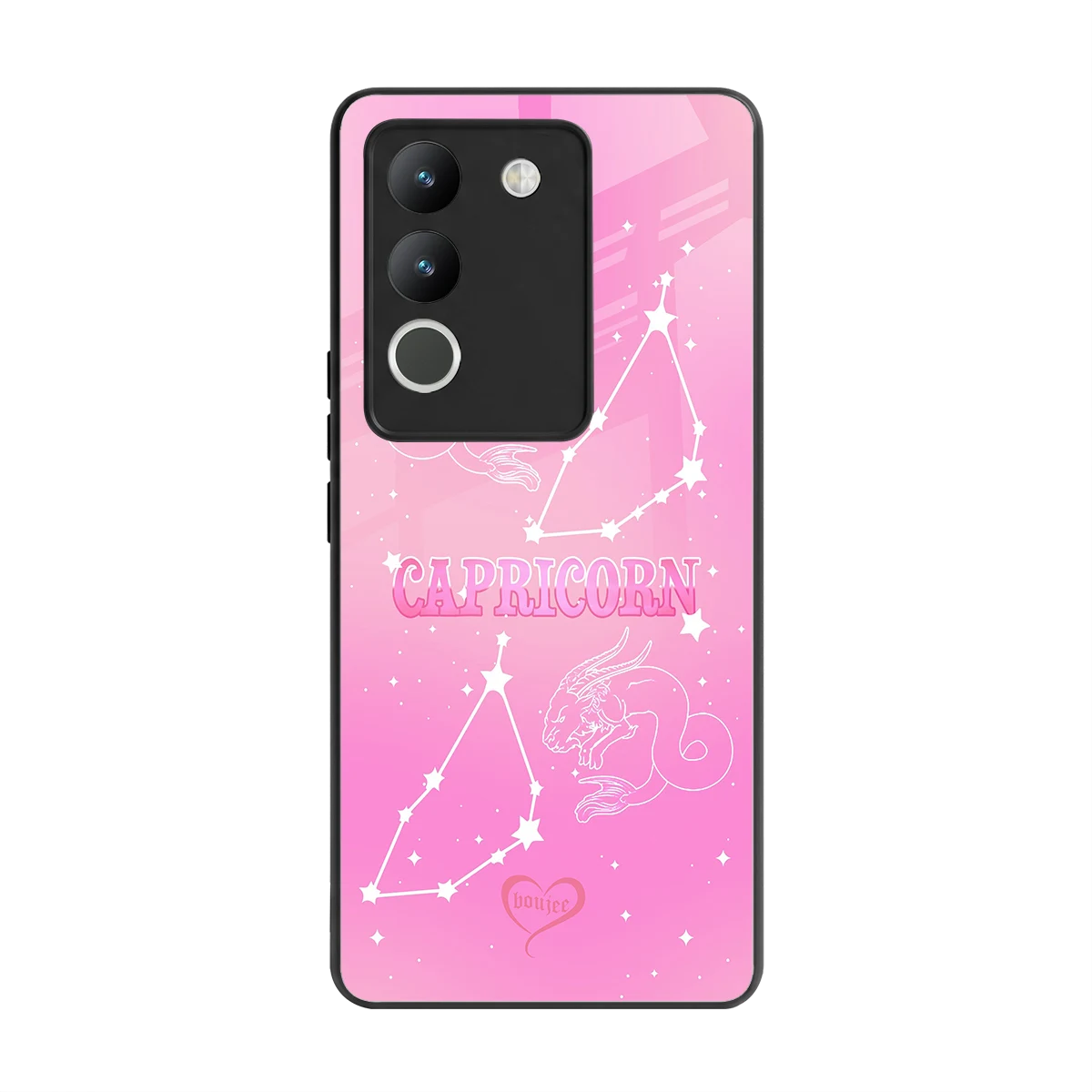 Capricorn Aura back phone cover | glass case for vivo y200 5g