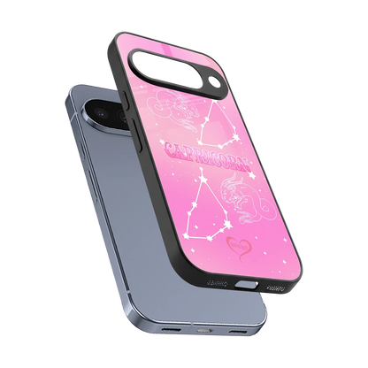Capricorn Aura sleek google pixel 10 cover with tempered glass back and TPU edges