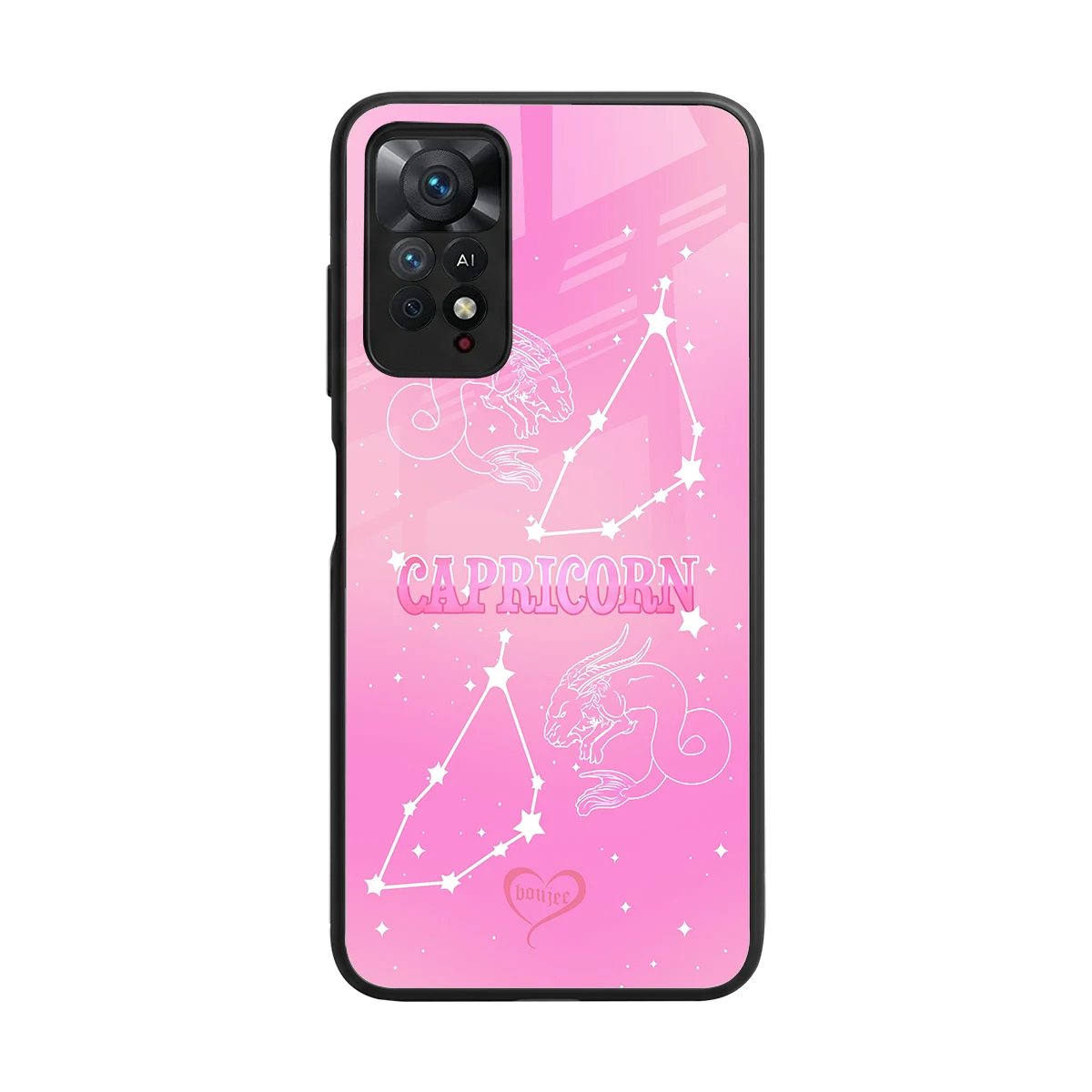 Capricorn Aura back phone cover | glass case for redmi note 11 pro