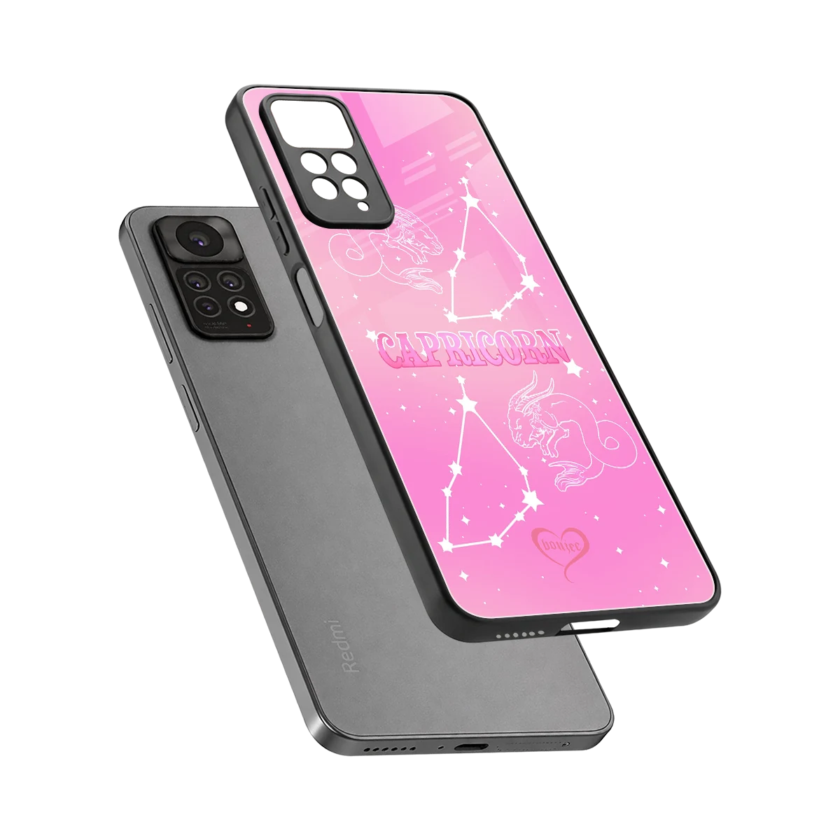 Capricorn Aura sleek redmi note 11 pro cover with tempered glass back and TPU edges