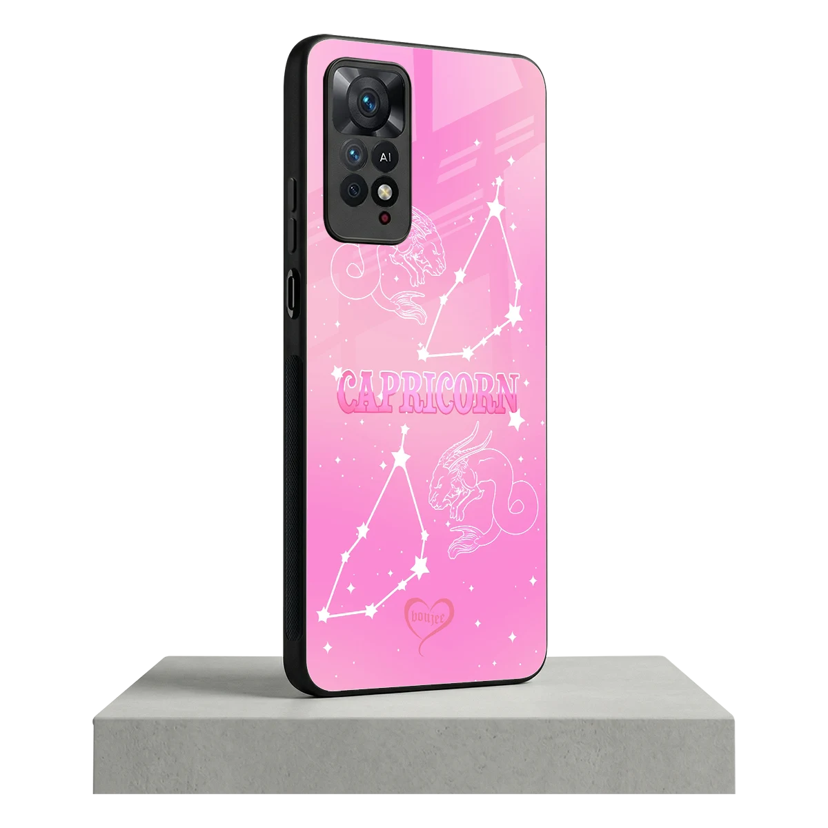 Capricorn Aura redmi note 11 pro mobile cover | shockproof glass phone case