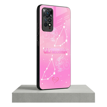 Capricorn Aura redmi note 11 pro mobile cover | shockproof glass phone case