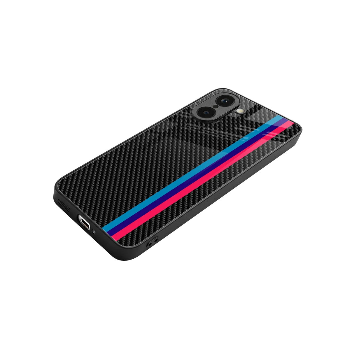 Carbon Fiber stylish phone case for oneplus nord ce5 5g | glossy glass and slim fit