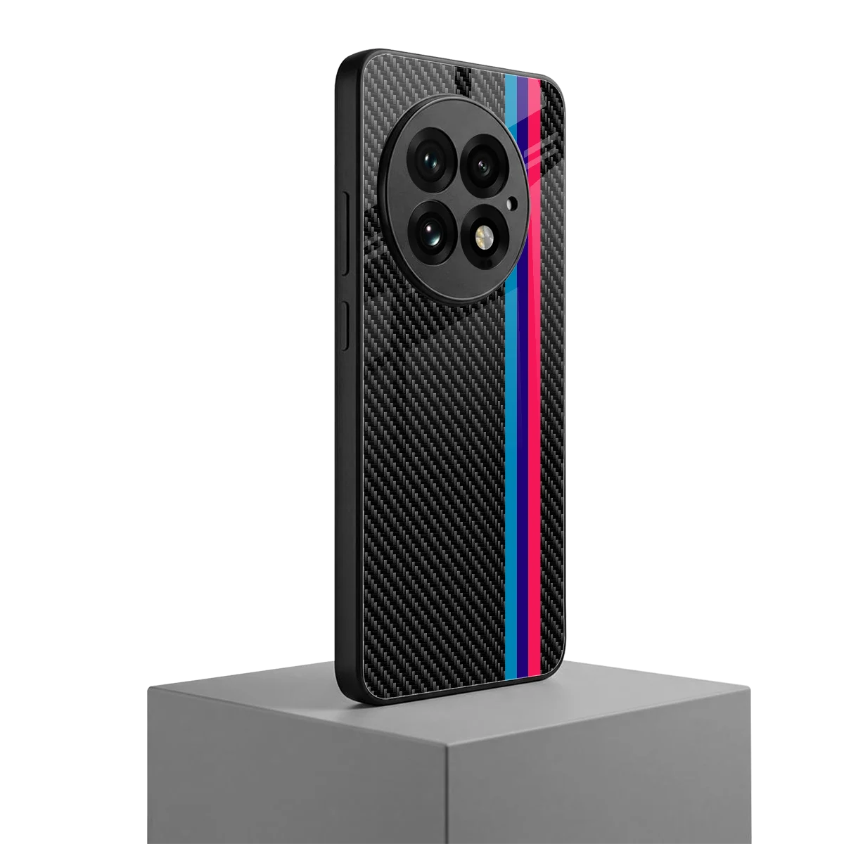 Carbon Fiber oneplus 13 mobile cover | shockproof glass phone case