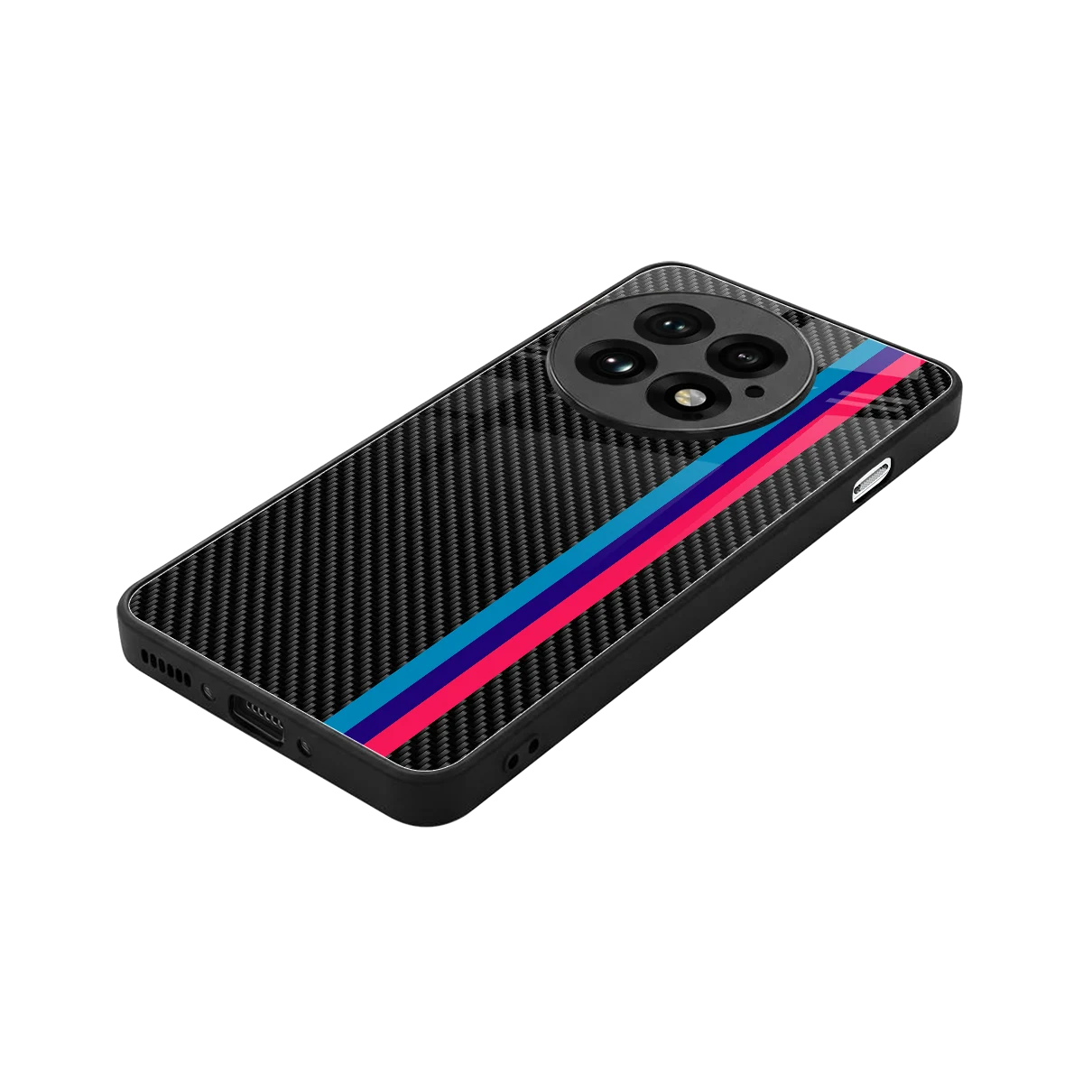 Carbon Fiber stylish phone case for oneplus 13 | glossy glass and slim fit