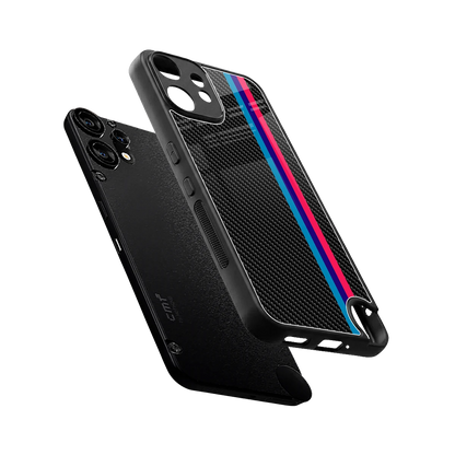 Carbon Fiber sleek cmf nothing phone 2 pro cover with tempered glass back and TPU edges