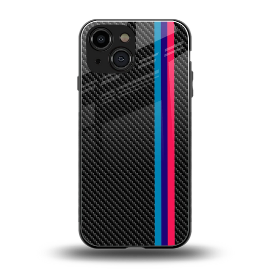 Carbon Fiber back phone cover | glass case for iphone 13 mini