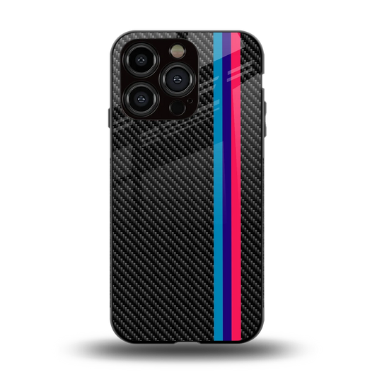 Carbon Fiber back phone cover | glass case for iphone 13 pro