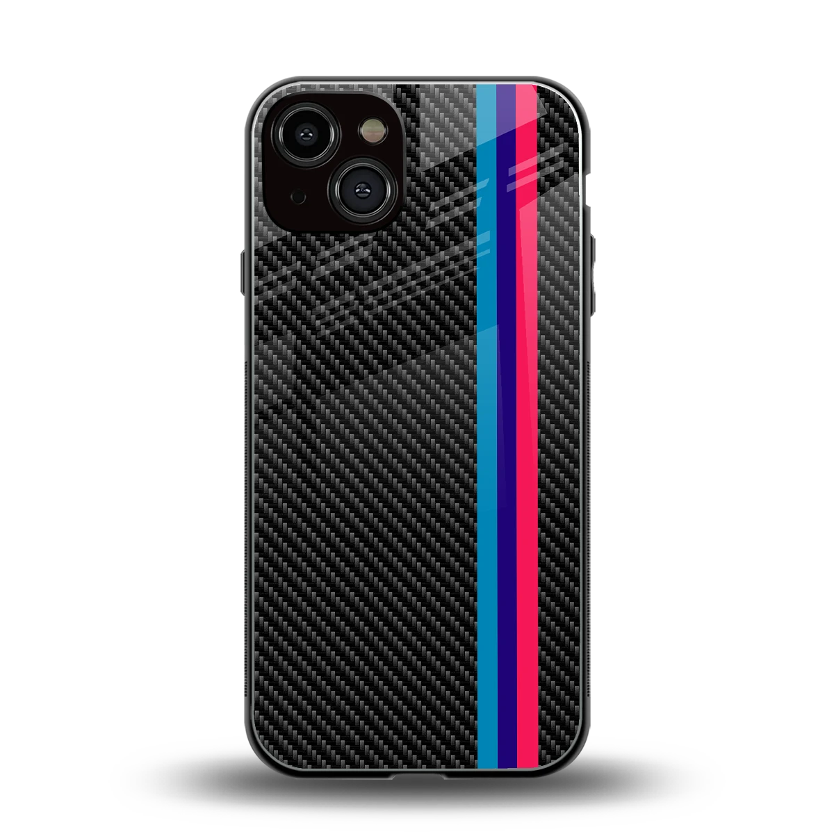 Carbon Fiber back phone cover | glass case for iphone 13