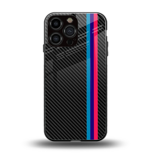 Carbon Fiber back phone cover | glass case for iphone 15 pro max