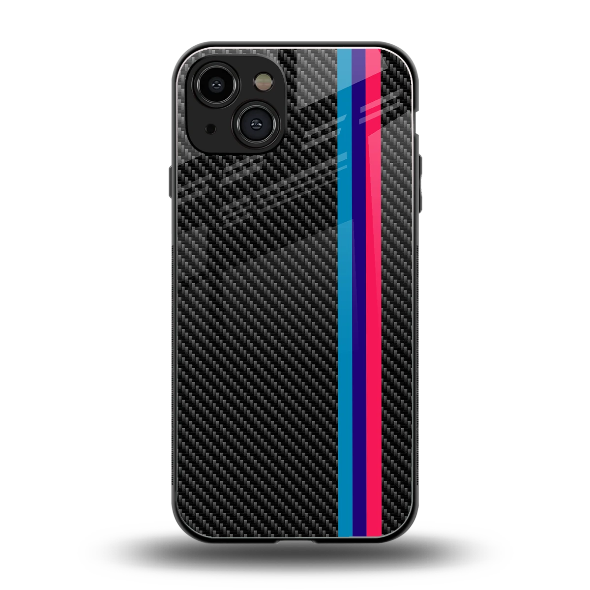 Carbon Fiber back phone cover | glass case for iphone 15