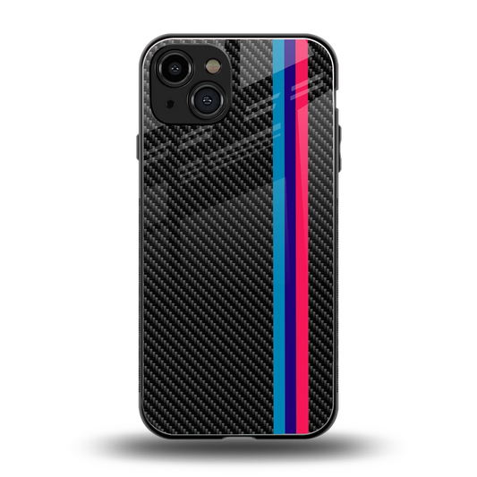 Carbon Fiber back phone cover | glass case for iphone 15
