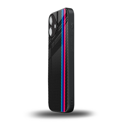 Carbon Fiber iphone 16 plus mobile cover | shockproof glass phone case
