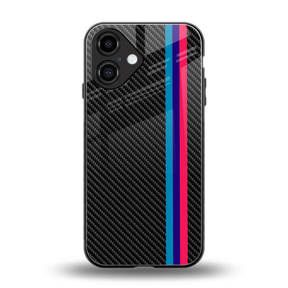 Carbon Fiber back phone cover | glass case for iphone 16