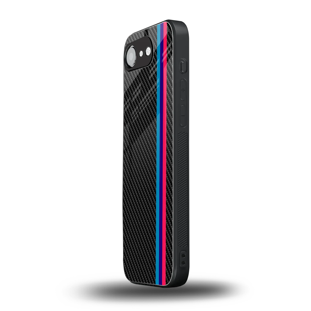 Carbon Fiber iphone 16e mobile cover | shockproof glass phone case